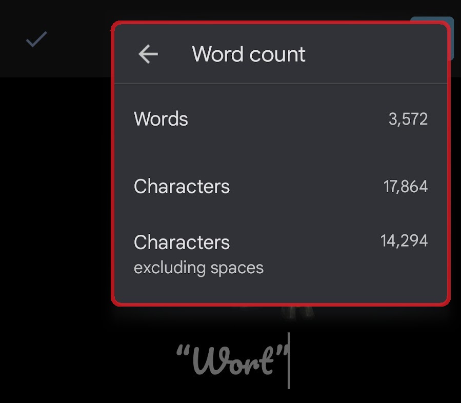 recuento de mosto en el móvil