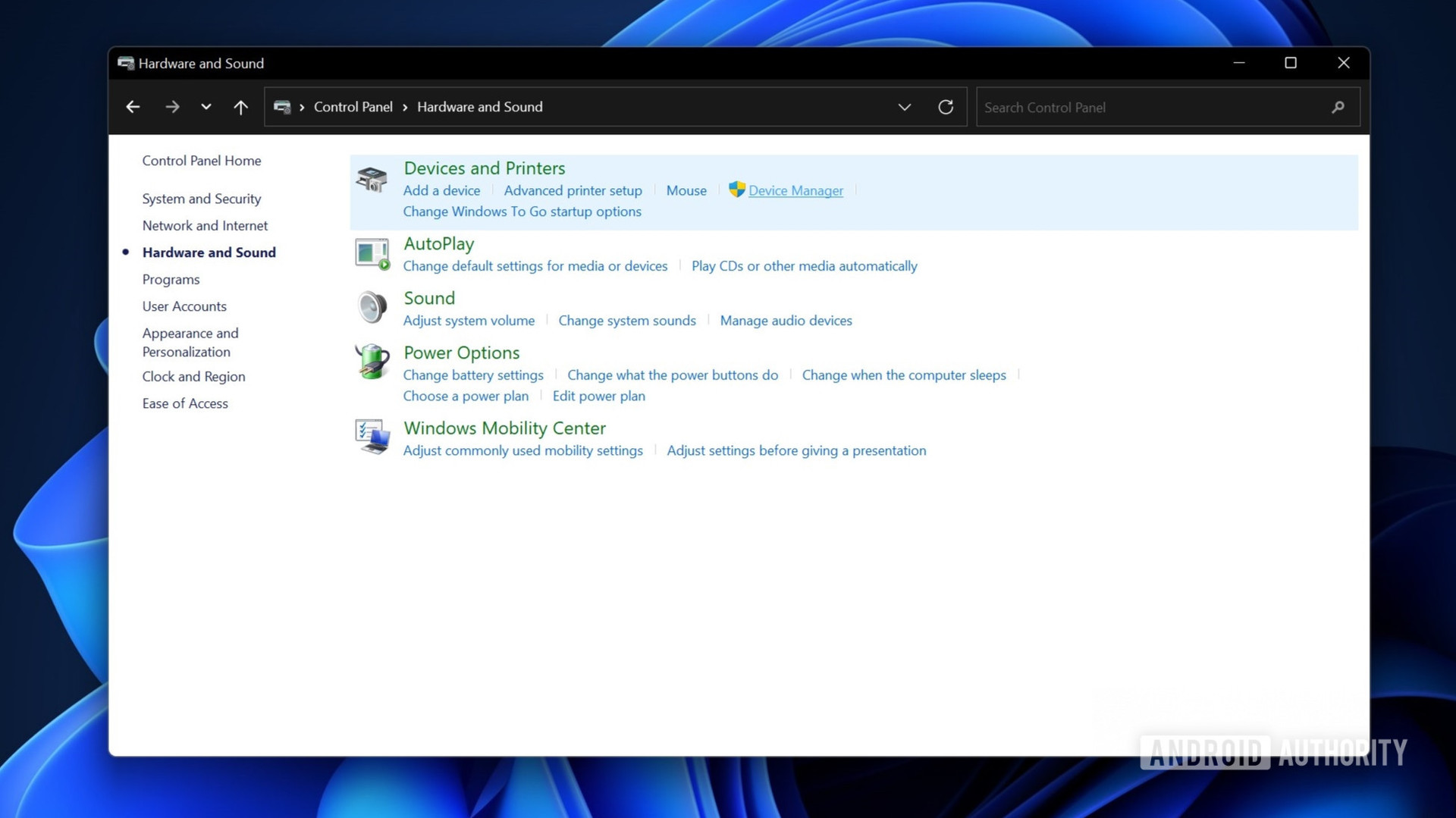 Administrador de dispositivos de Windows 11