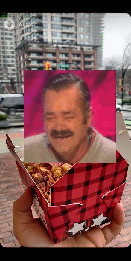 gif agregado con el gboard en la historia de instagram