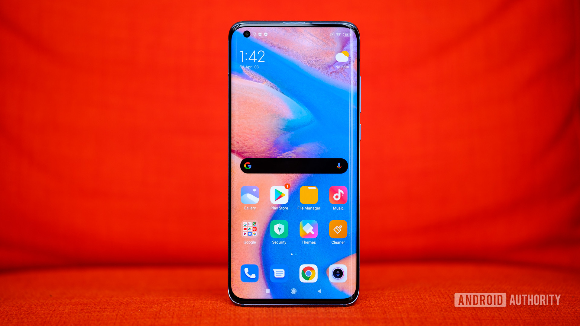 Xiaomi Mi 10 Pro frontal de pie