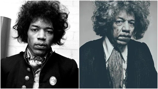 Celebridades que murieron jóvenes generadas por IA - Jimi Hendrix