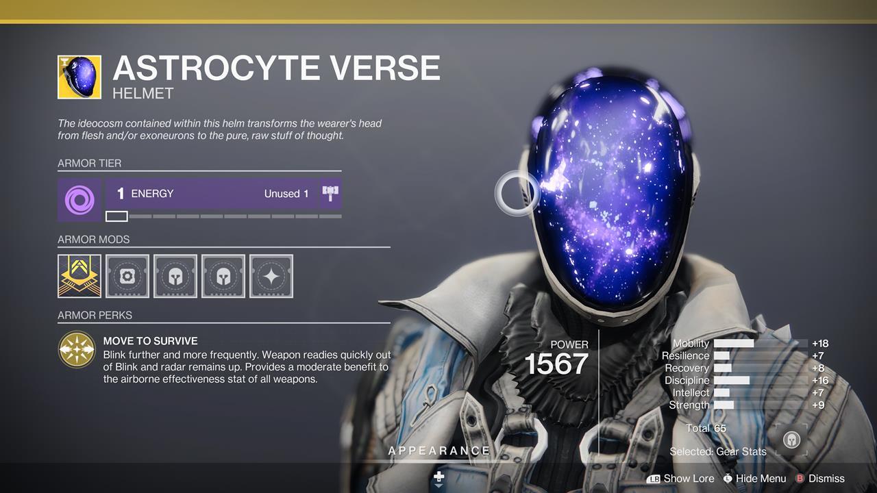 Entra y sal del peligro con este Warlock Exotic.