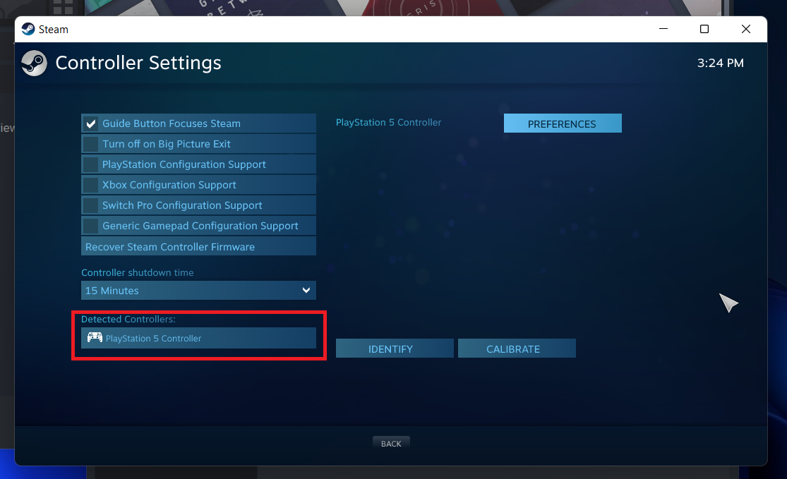 ps5 controlador de vapor
