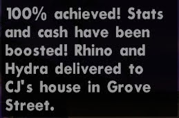 gta sa progreso 100 mensaje de recompensa 0