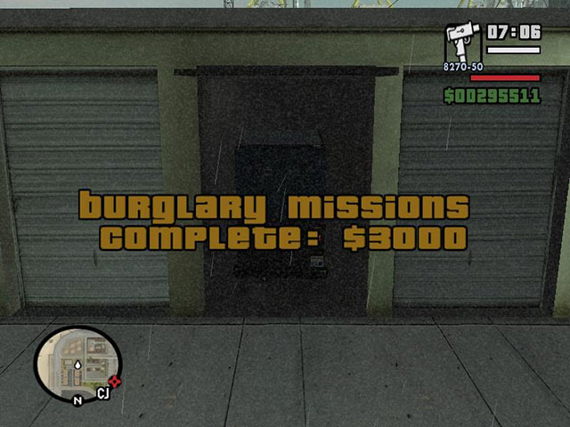 misión de robo de gta sa completada en un intento