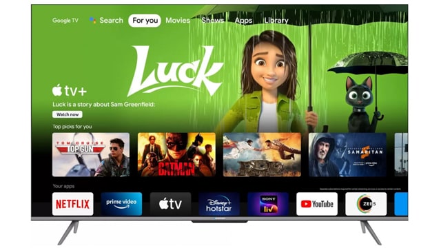 Blaupunkt 50QD7010 QLED TV Reseña Interfaz de usuario