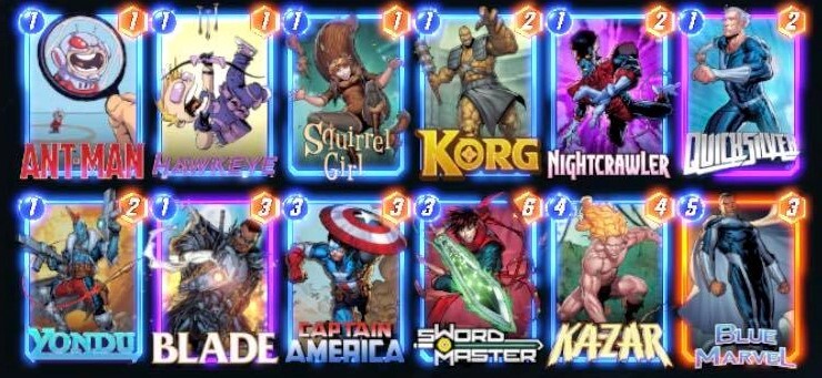 Lista de mazo para unir a todos