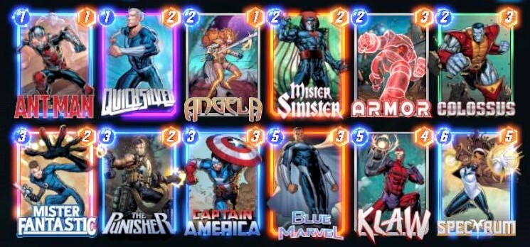 Lista de mazo en curso escandalosa