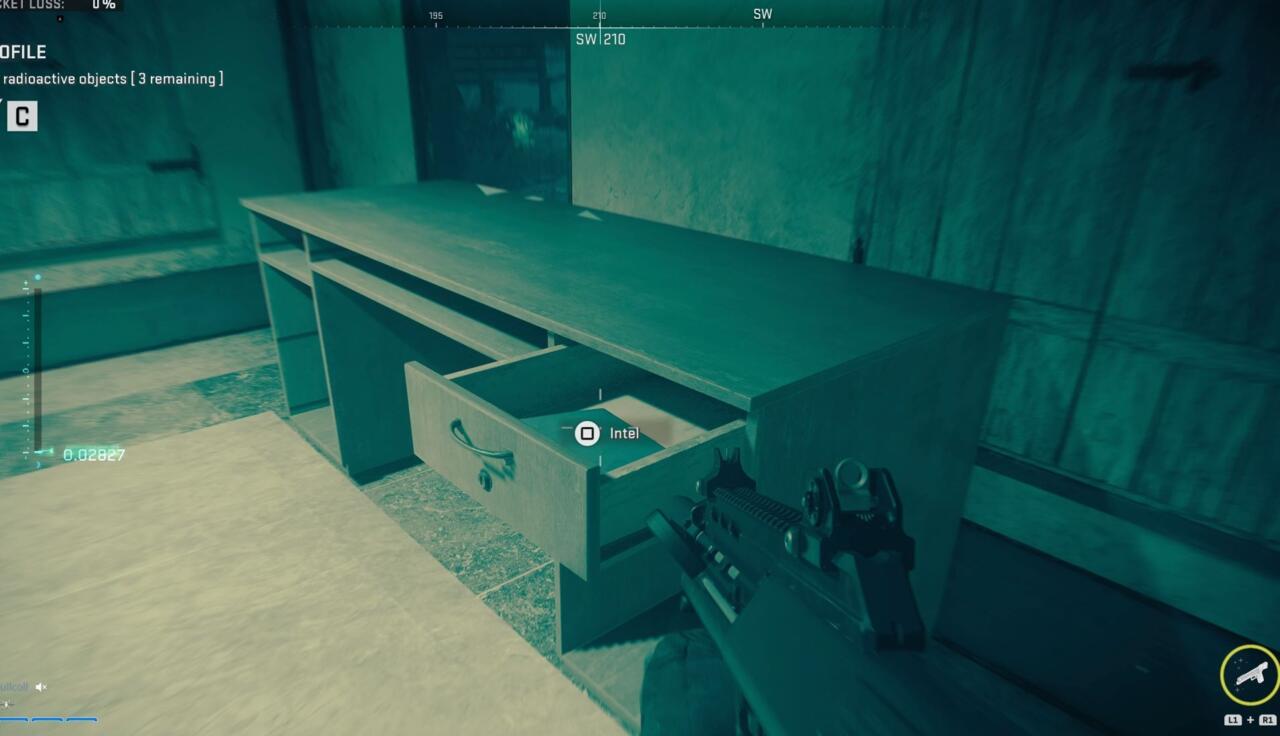 Cajón de escritorio con carpeta intel