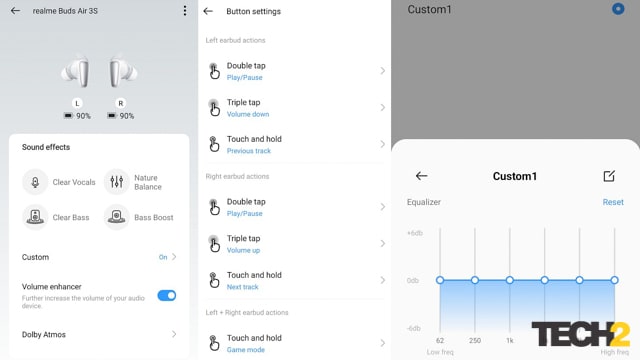 Revisión de Realme Buds Air 3S Aplicación Realme Link