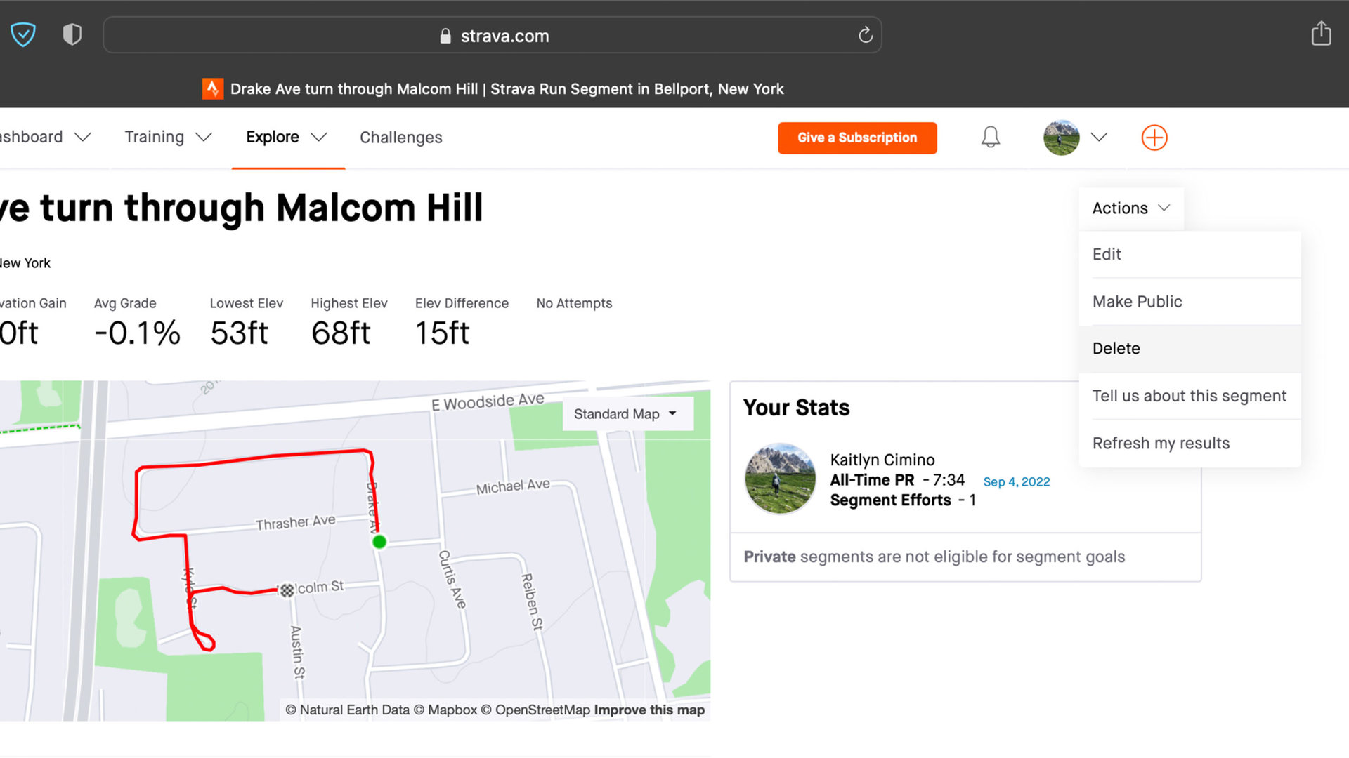 Strava Eliminar segmento creado Strava Eliminar segmento creado