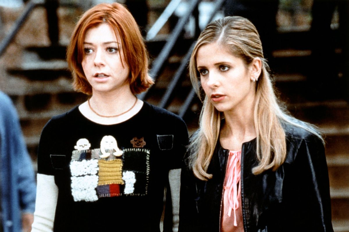 Willow y Buffy en Buffy the Vampire Slayer.