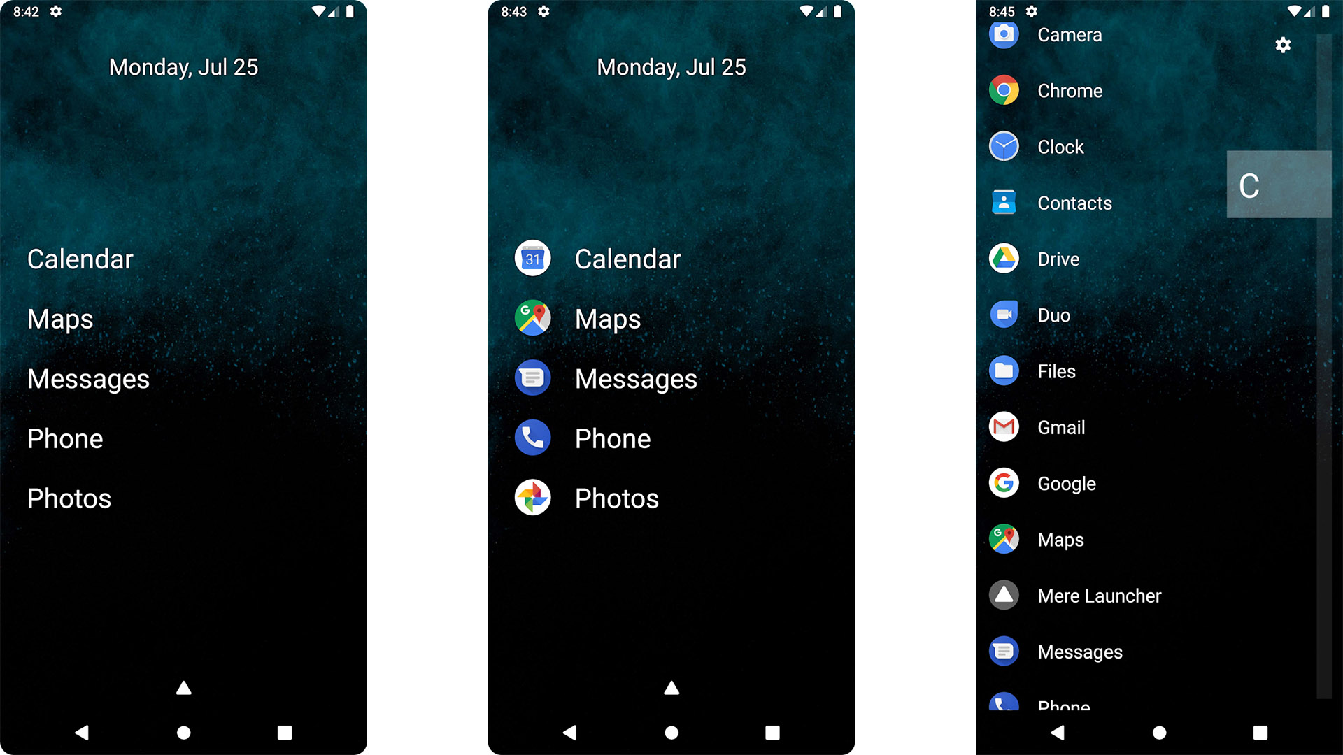 Captura de pantalla de Mere Launcher 2022