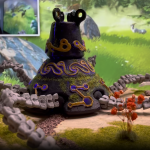 Escultura de Zelda Guardian rastrea a humanos y mascotas a través de una cámara